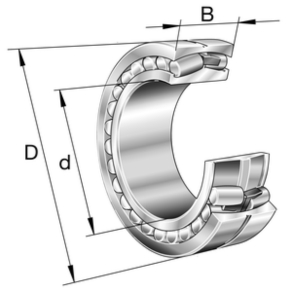 24184- BE-XL Speryczny łożysko rolki